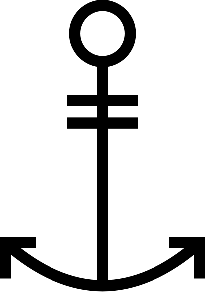 Free Vector Japanese Map Symbol Important Port Clip - Port Clip Art (414x592)