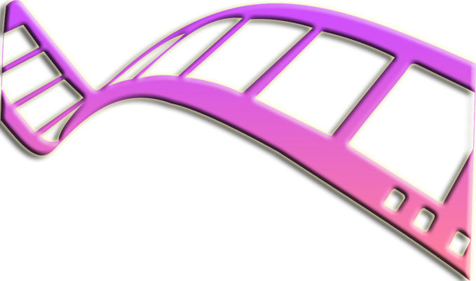 Pink Filmstrip Png Transparent Image - Film Strip Png Transparent (679x401)