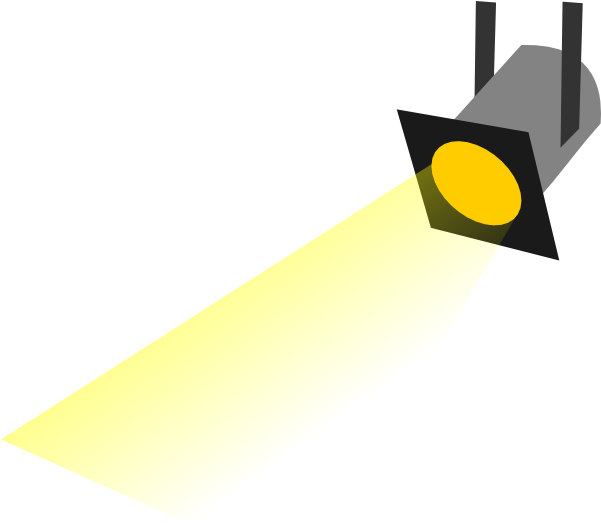 Movie Spotlight Clipart - Spotlight Clipart (600x575)