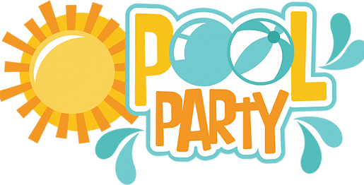 Pool Party Clipart Transparent - Pool Party Logo (515x262)