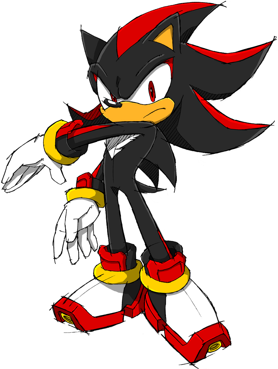 More Movie Clip Art - Shadow The Hedgehog Sonic Channel (891x1173)