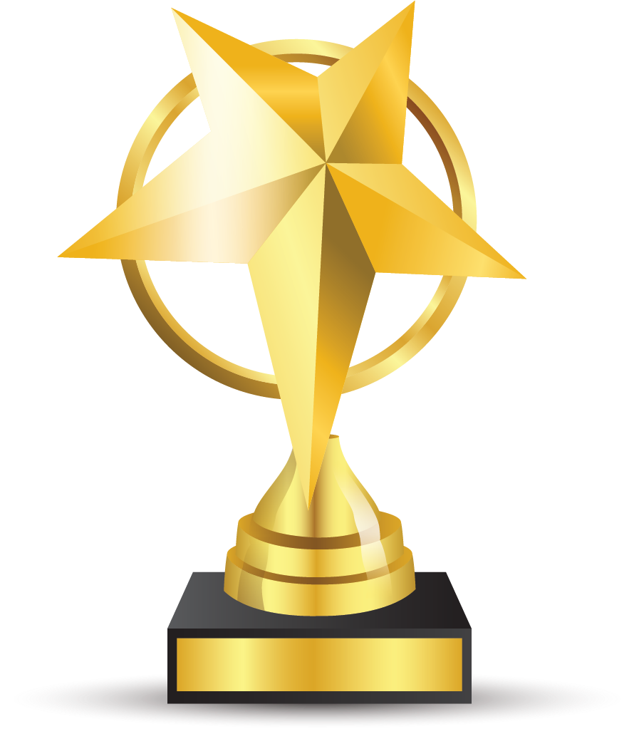 Best Drama The Hollywood Book Of Scandals - Gold Star Award Png (914x1027)