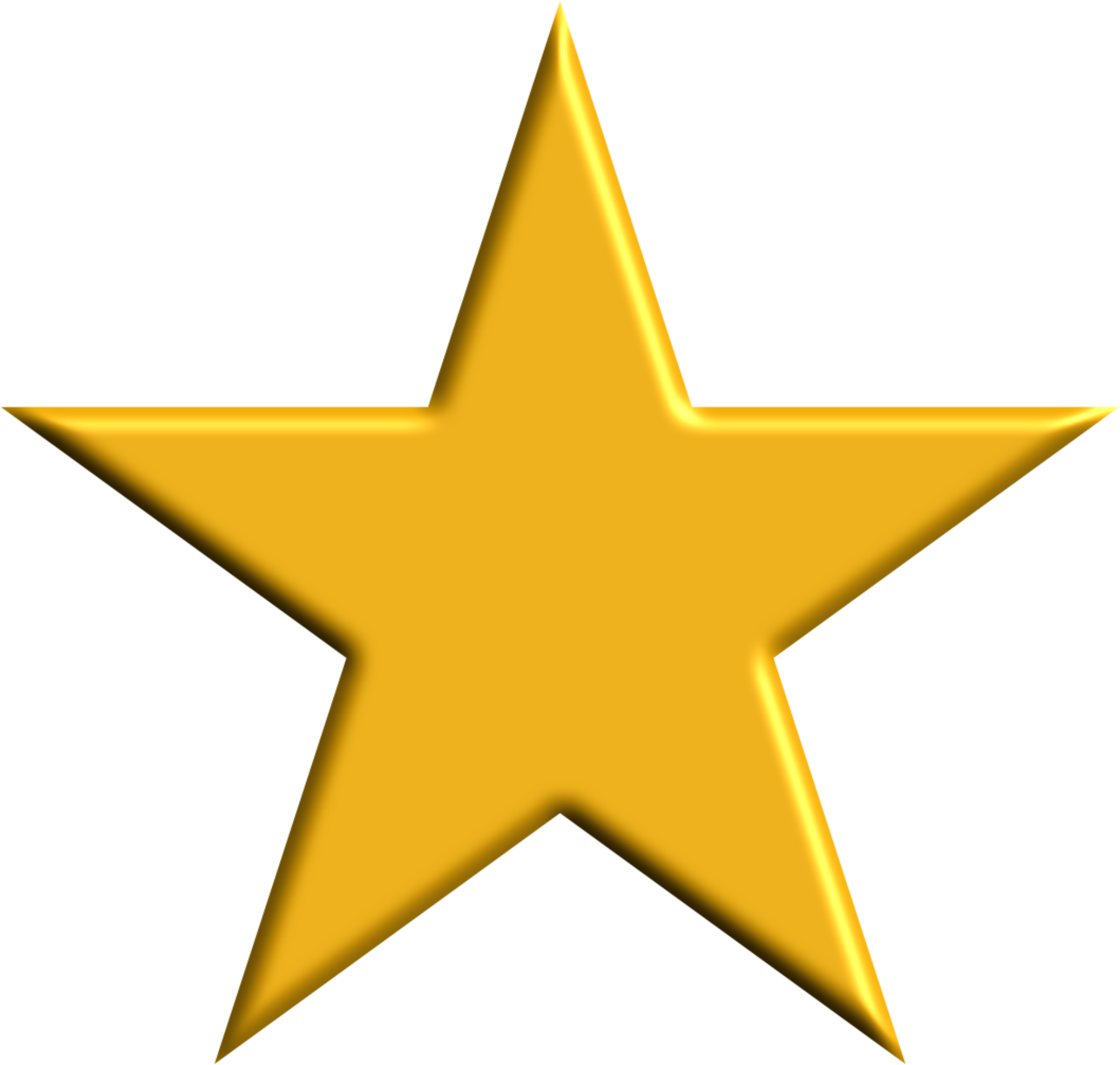 Clipart Gold Star Rh Openclipart Org Gold Star Clip - Orange Star Png (2284x2172)