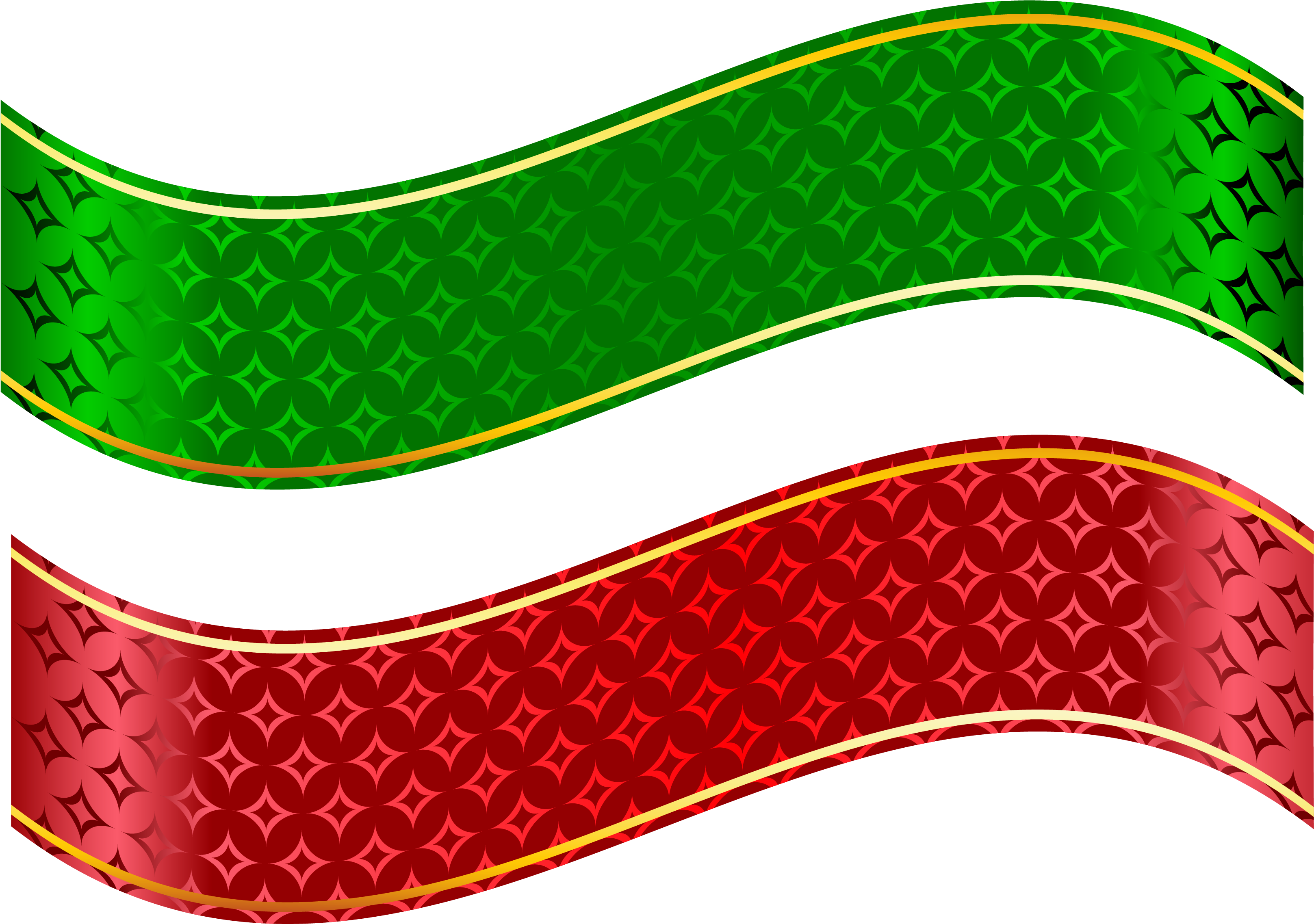 Red And Green Strip Set Png Clipart - Strip Clipart (3571x2551)