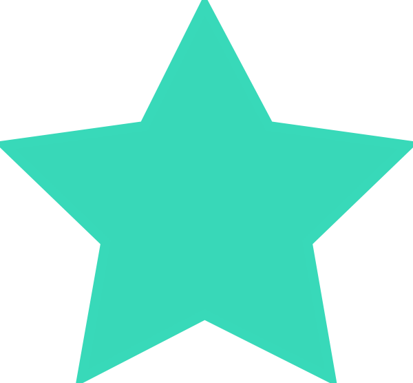 Turquoise Star Clip Art - Bulma Css Logo (600x556)