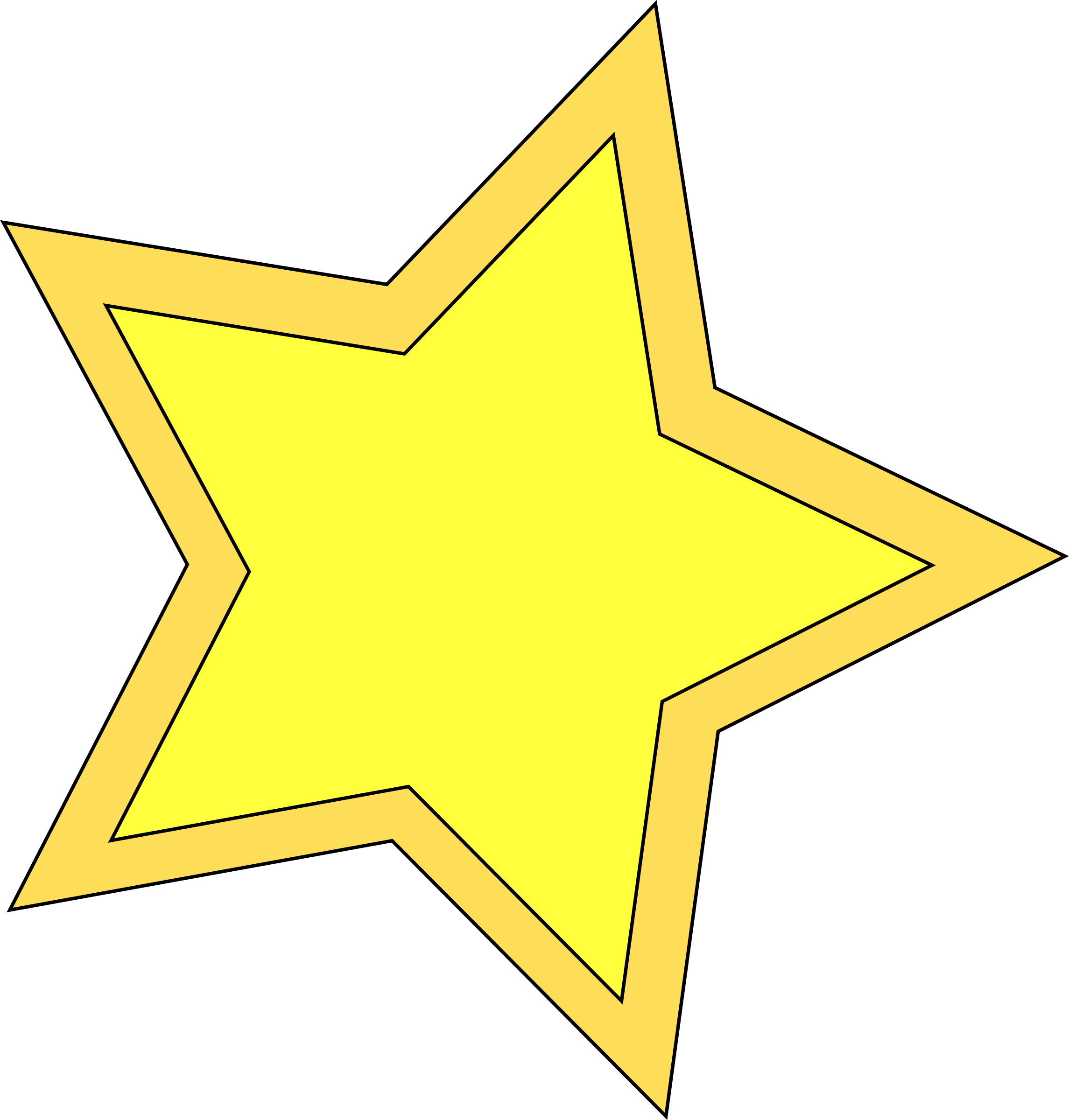 Animated Star Clipart - Yellow Stars Clipart (2290x2400)
