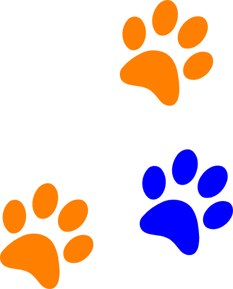 Paw Print Clip Art (480x595)