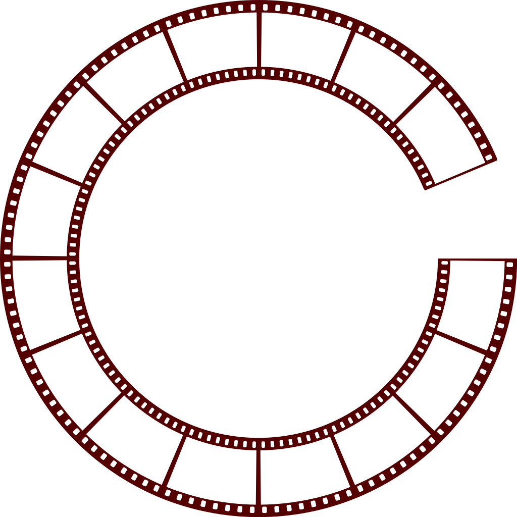 File - Filmstrip-circle - Svg - Film Strip Circle (2000x2000)
