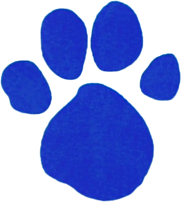 A Picture Of A Clue From Blues Clues - Blues Clues Paw Print (400x429)