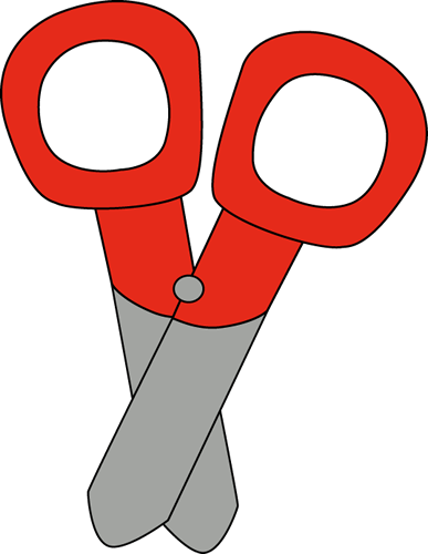 Clipart Images Red Scissors Clip Art - Things In School Clip Art (387x500)