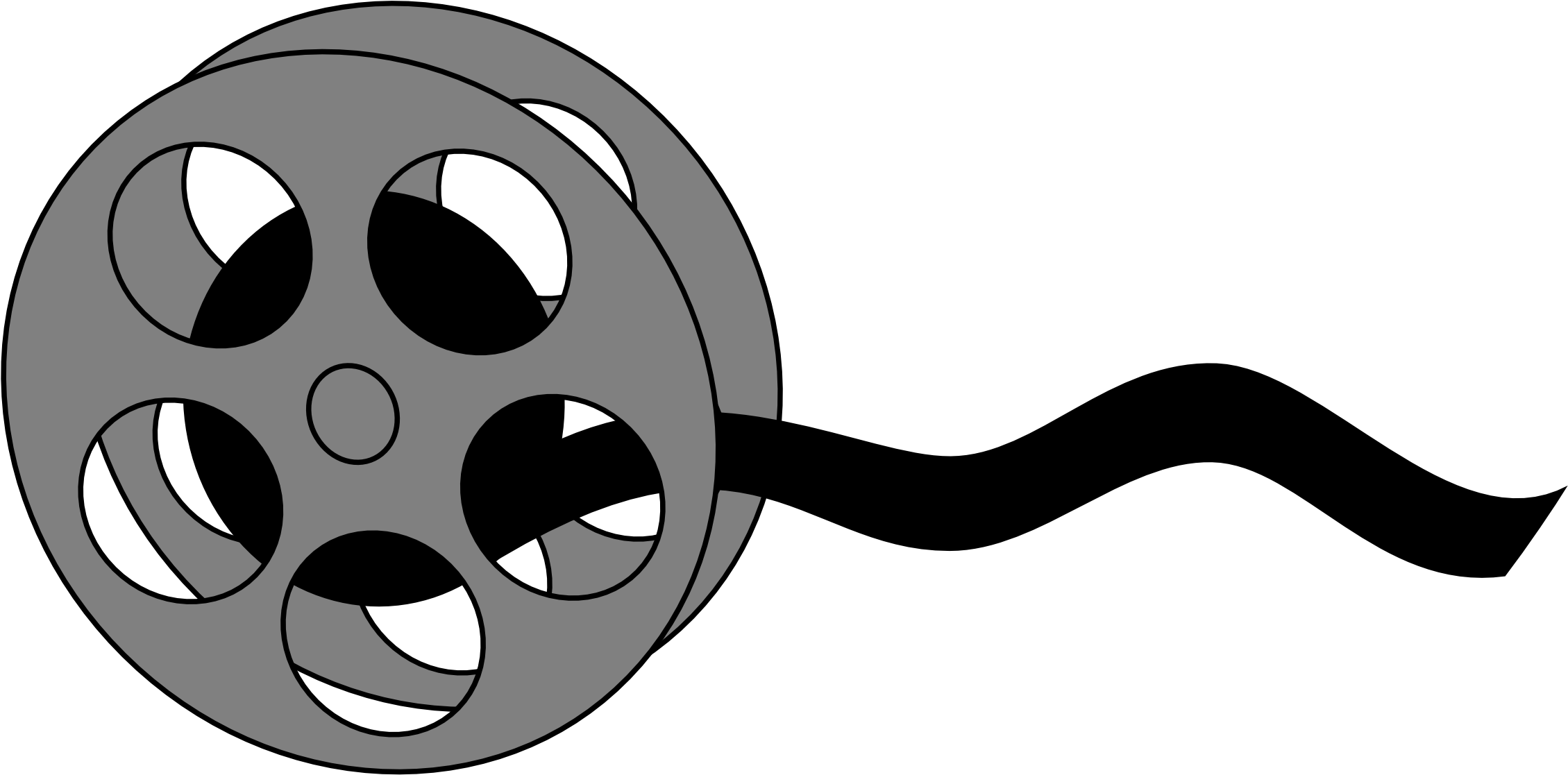Movie Projector Clipart Free Clipart Images - Fita De Filme Desenho (2400x1195)