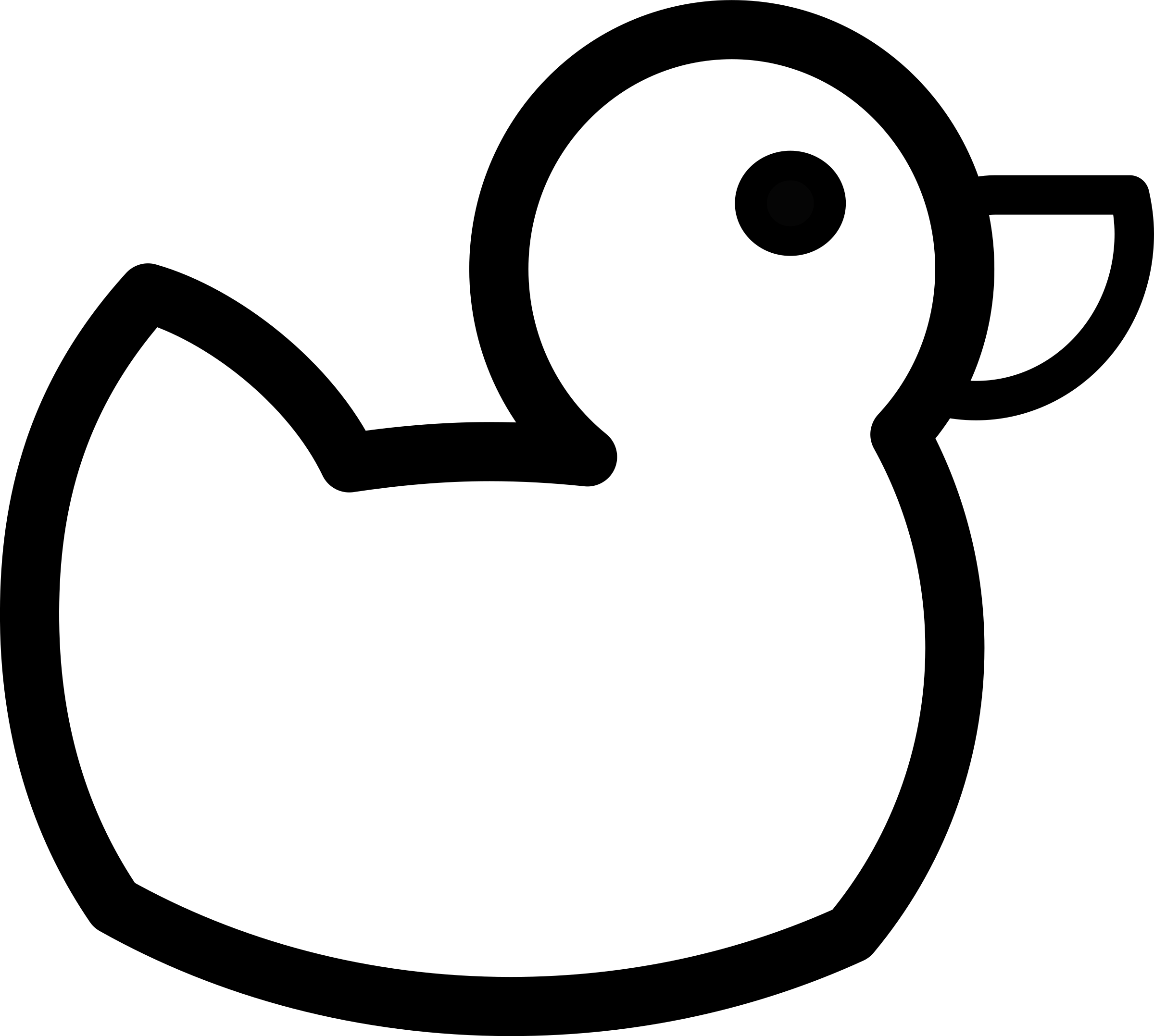 Endorsed Outline Of A Duck Mormon Share Baby White - Duck Outline (2400x2156)