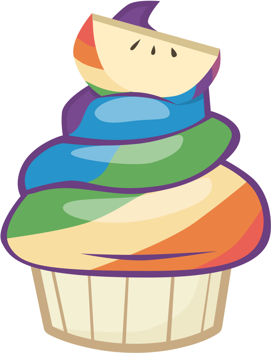 Zapapple Cupcake By Atnezau Zapapple Cupcake By Atnezau - Zap Apple Cutie Mark (900x1142)