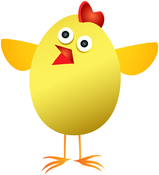 Tubes Pâques - Chicken Png Clipart (555x610)