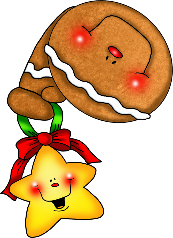 Tubes Noel / Cannes, Pains D'épices, Bonbons - Gingerbread (670x921)