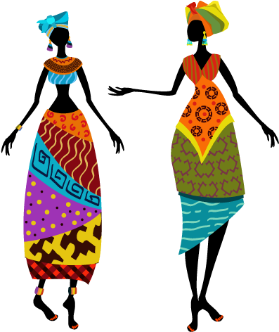 Tubes Femmes - African Women Wall Sticker (455x506)