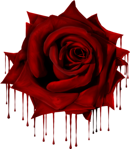 As Darklove - Gothic Rose Rose Png (436x500)