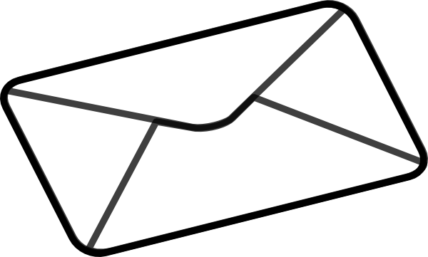 Line Drawing Images Of Envelope (600x361)