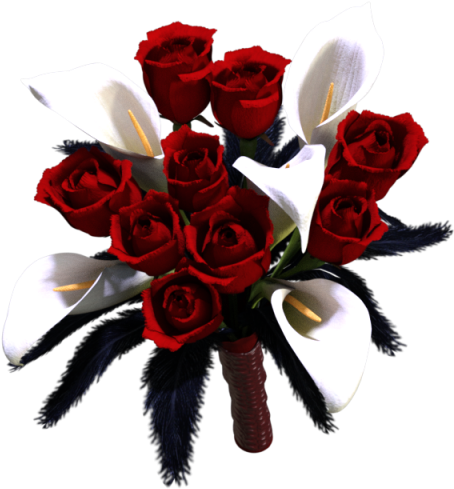 Elegant Bouquet Red Rose, Flower, Wedding, Rose Png - Rose (640x640)