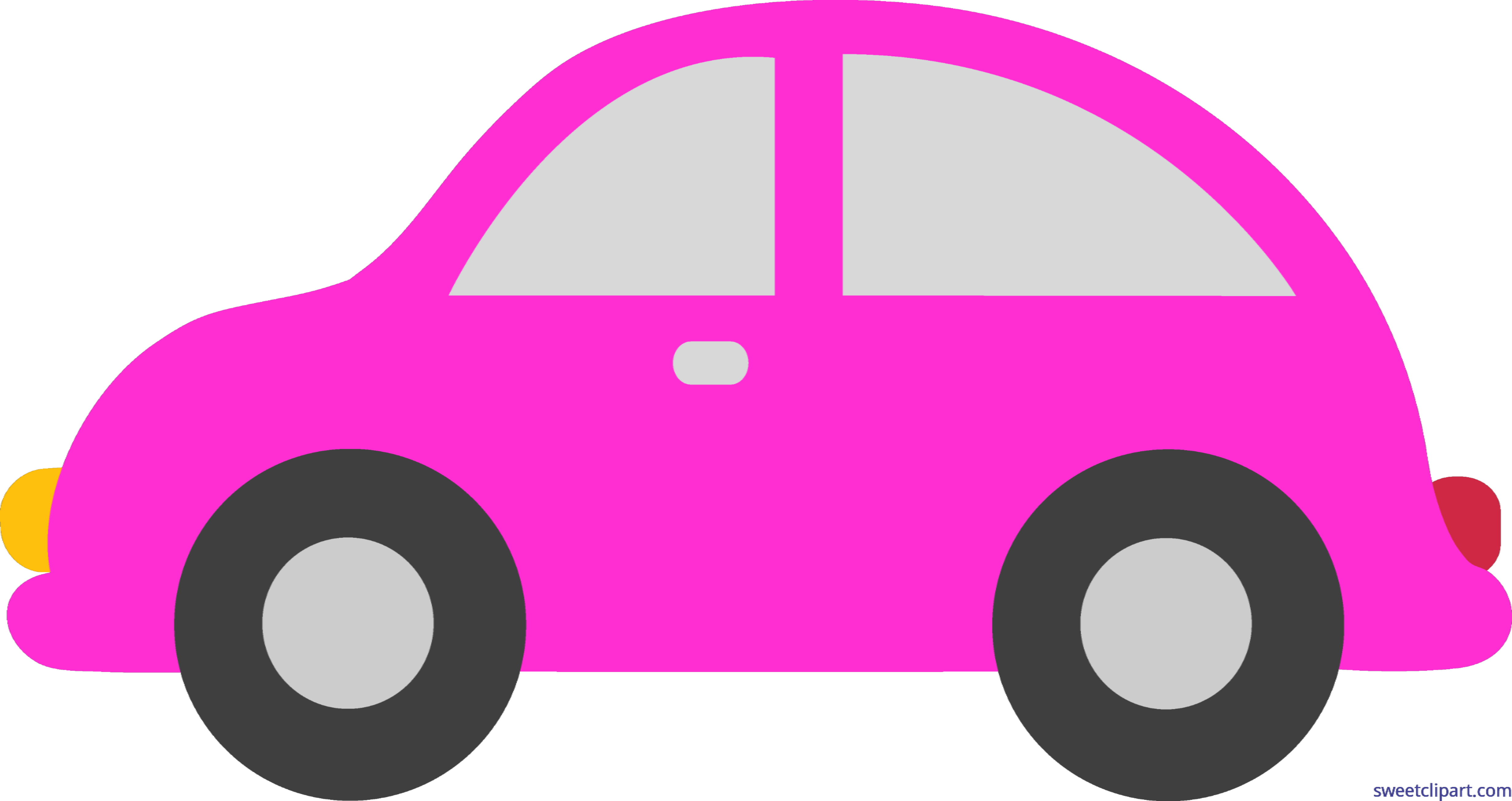 Clipart Pink Car Toy By Liz Clip Art Sweet - Transparent Background Car Clipart (4916x2605)