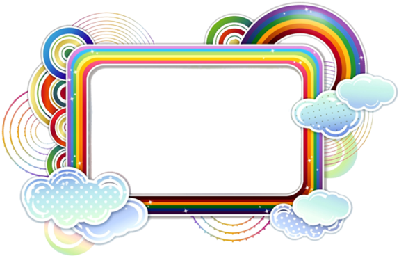 Etiquettes,scraps,png - Boarder Design Clouds (600x381)