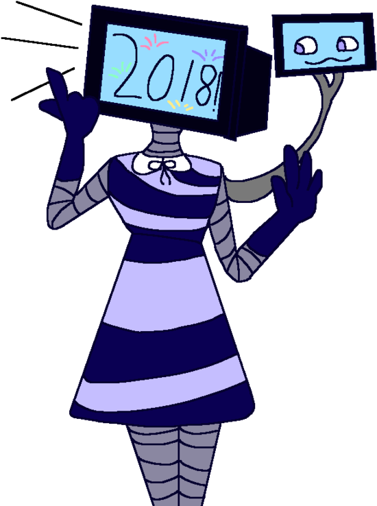 Happy Late New Years By Goldencookiethief - Cartoon (894x894)