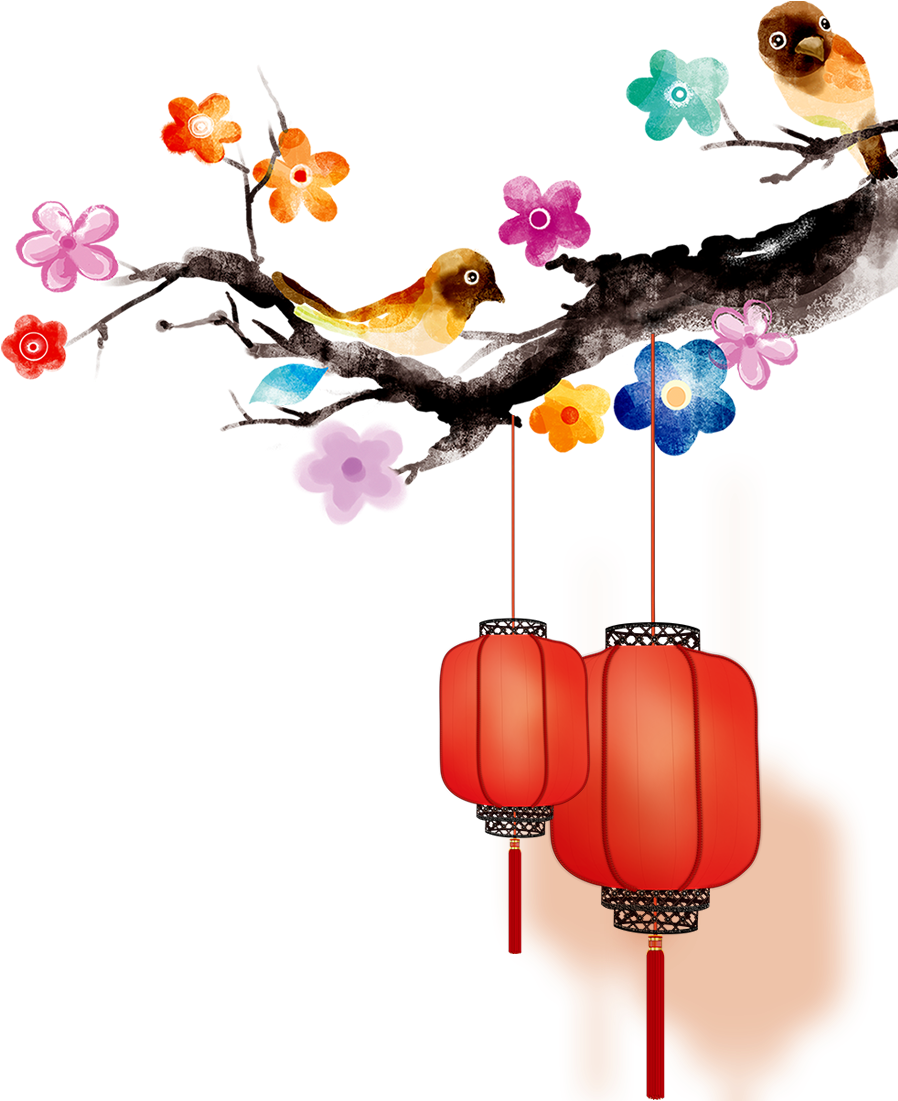 Chinese New Year Download Watercolor Painting Taobao - Chinese New Year Download Watercolor Painting Taobao (1100x1100)