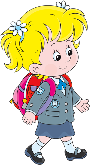 Lista Para La Escuela - Walking To School Clipart (390x700)