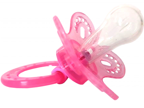 Chupeta Borboleta Rosa Conv Fase 2 - Pacifier (500x500)