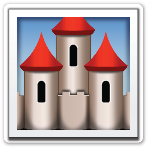 European Castle - Emoji Castle (531x535)