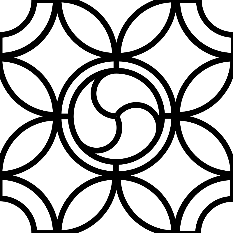 Triskell Leaded Glass Base - Outlines Of Cool Patterns (900x900)