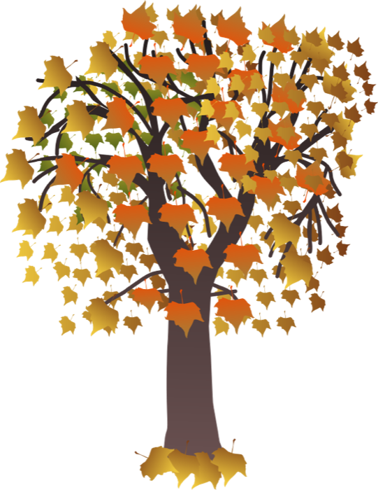 Free Tree Clipart Animations Of Trees Autumn Clip Art - Maple Tree Clip Art (541x700)