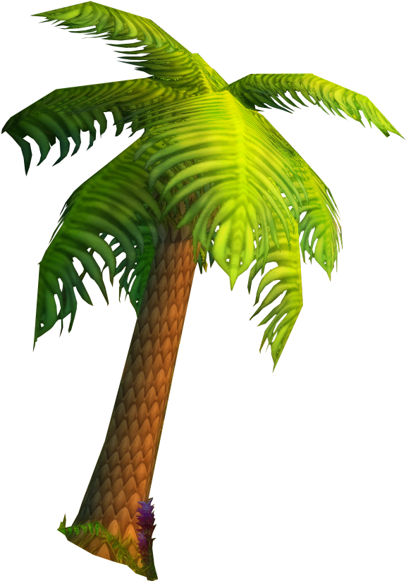 Stranglethorn Vale-palm Tree - Warcraft Tree Png (580x840)