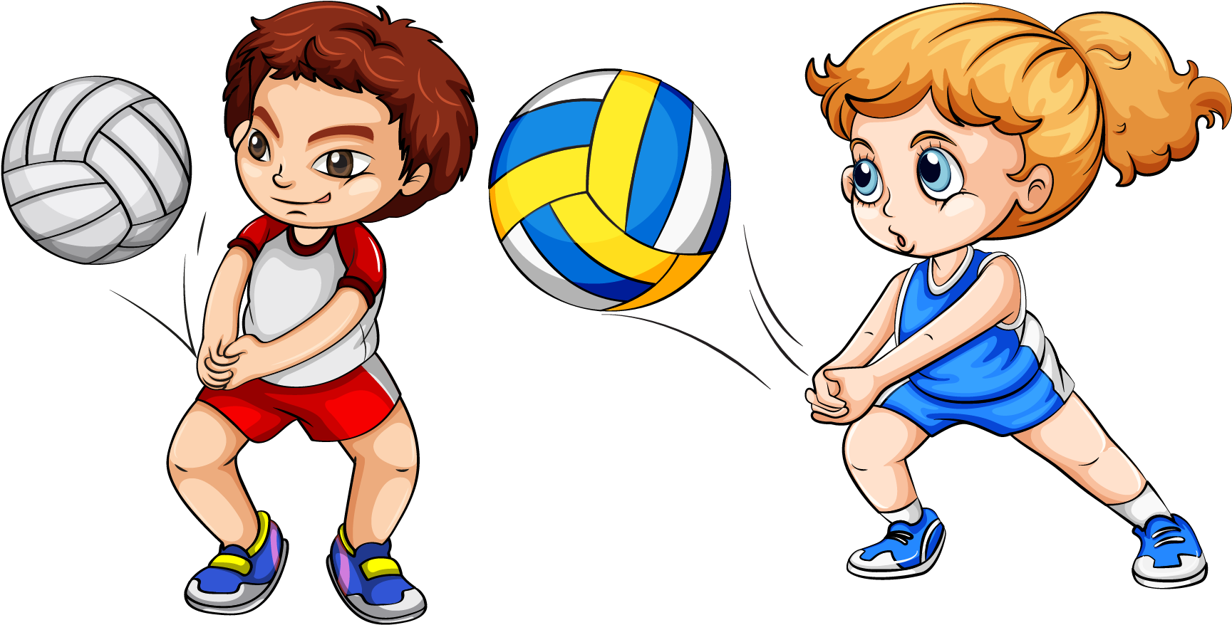 Sport Volleyball Clip Art - Volleyball Player Clip Art (1871x895)