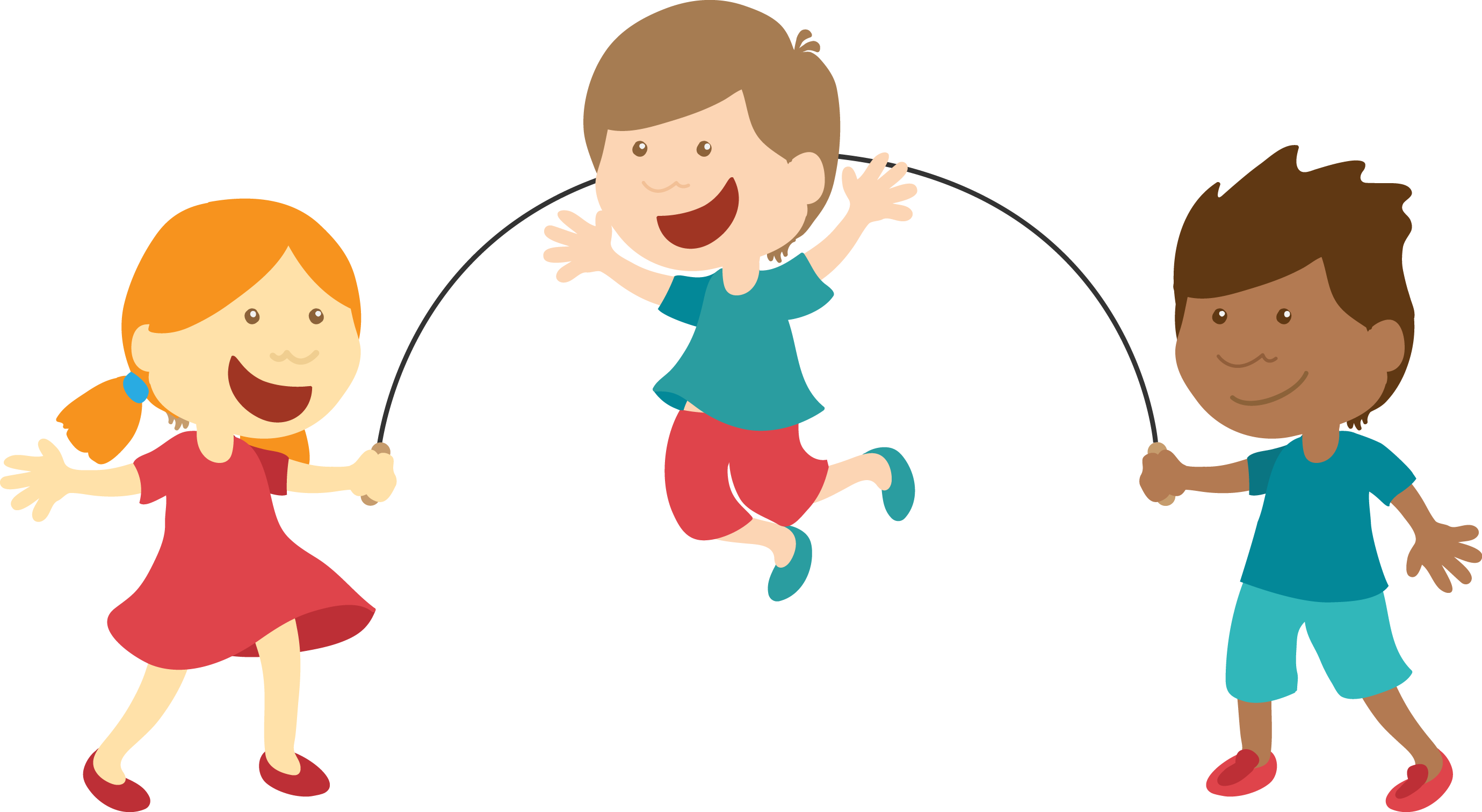 Skipping Rope Cartoon Animation Clip Art - Cartoon Skipping (2759x1512)
