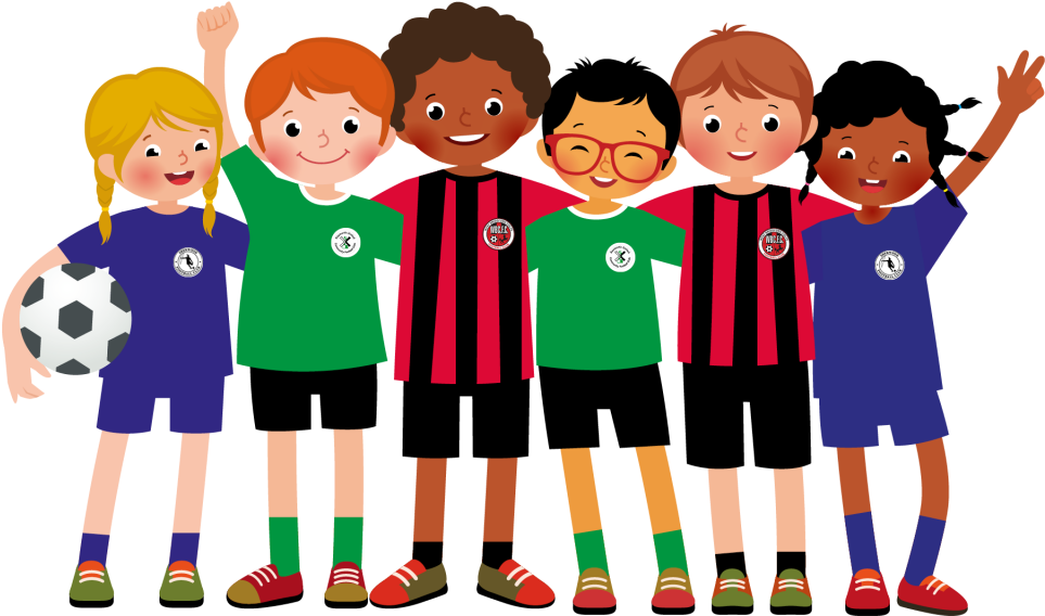 With) Children Aged 4-12 - Group Of Friends Cartoon (1024x576)