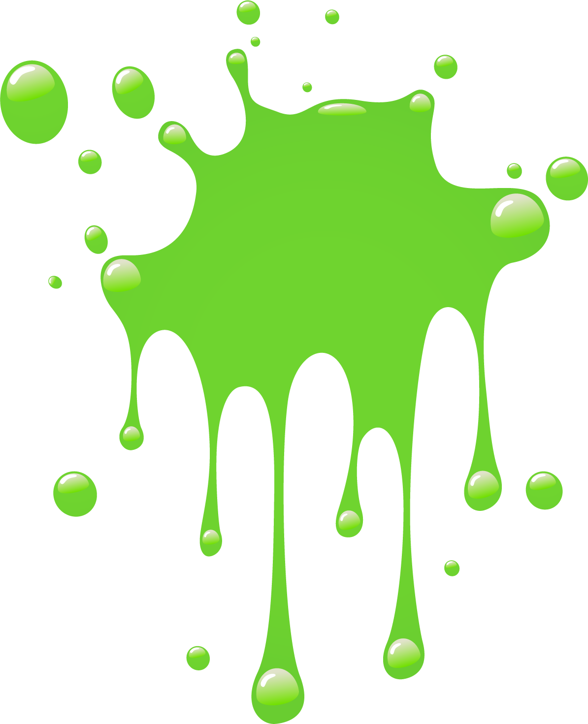 Slime Clipart - Green Slime Png (1194x1471)