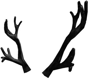 Black Iron Antlers - Black Iron Antlers Roblox (420x420)