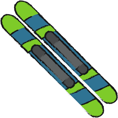 Skis Of Winter Sport Design - Winter Sport (550x550)