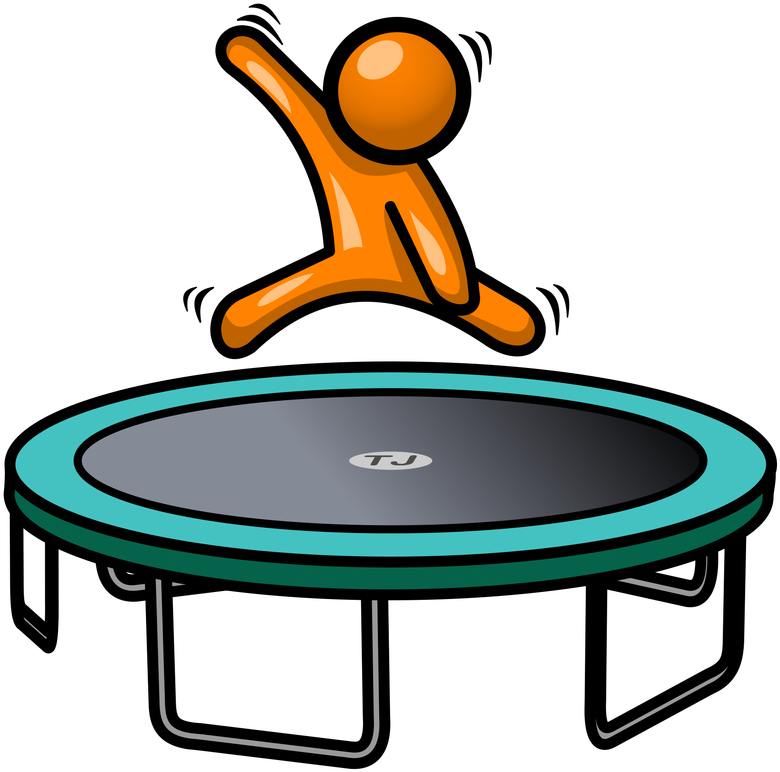 Trampoline Cartoon Clip Art - Clip Art Trampoline (800x800)