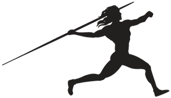 Approach Run, B&w - Javelin Throw (394x399)