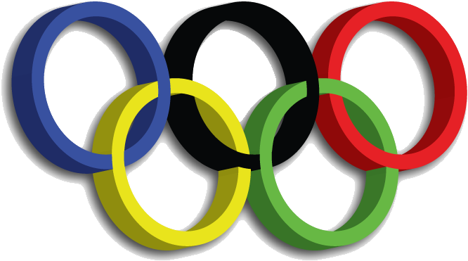 Olympic Rings Png File - Simbolos De Las Olimpiadas (670x384)