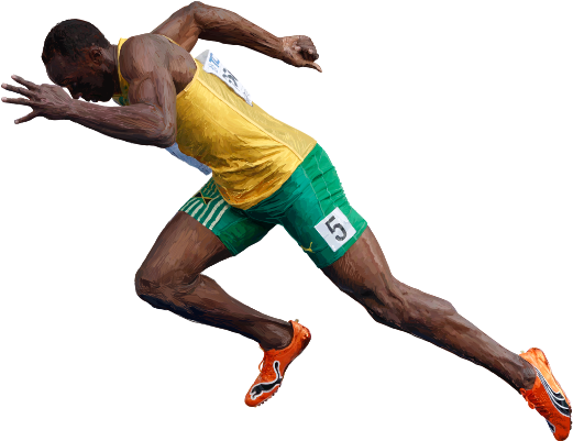 Usain Bolt Png File - Usain Bolt Running Transparent (600x400)