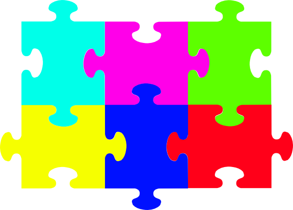 Small - Clipart Jigsaw Puzzle Pieces (600x430)