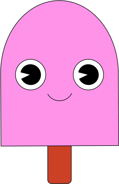 Free Simple Cartoon Popsicle Clip Art - Popsicle Clipart (501x768)