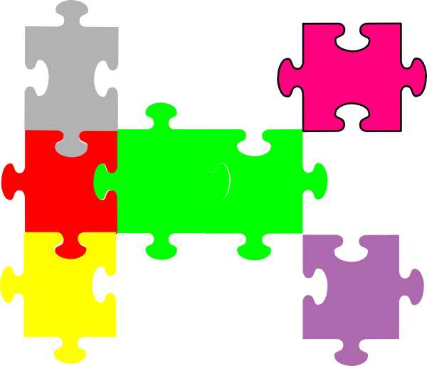 Jigsaw Puzzle Clip Art At Clker - Clip Art (600x515)