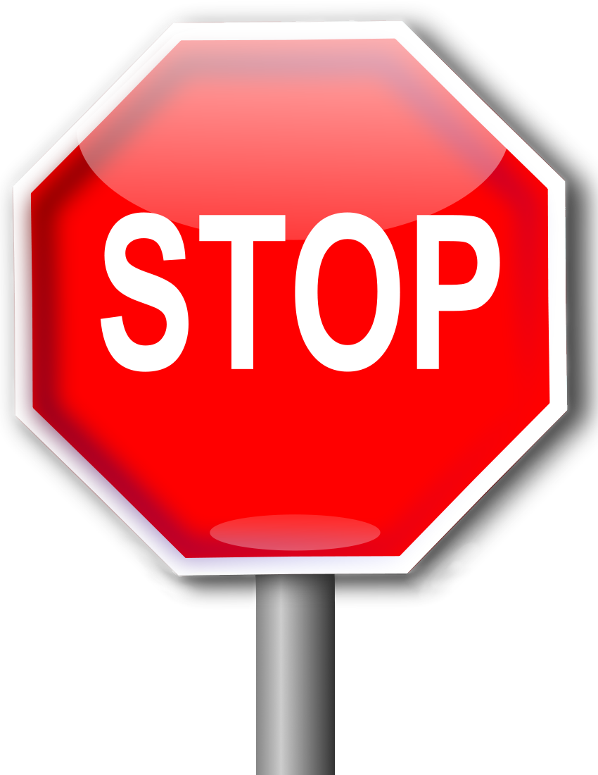 Stop Sign Clip Art Png (850x1100)