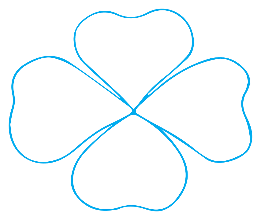 Petal Clipart Four - Flor De Cuatro Petalos (853x720)