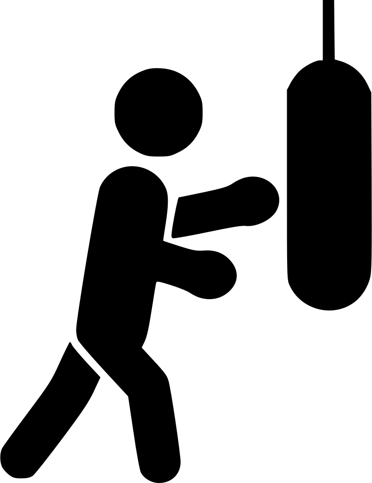 Athlete Boxing Competition Fight Jab Comments - Athlete Icon (754x980)