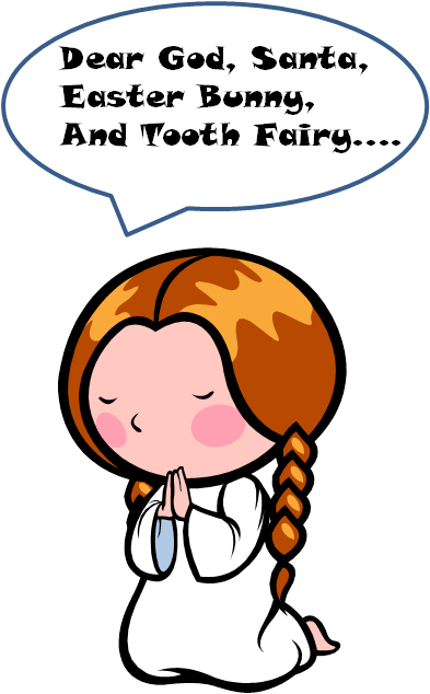 A Few Weeks Ago I Saw A Cartoon That Likened Believing - Pray To God Cartoon (566x642)